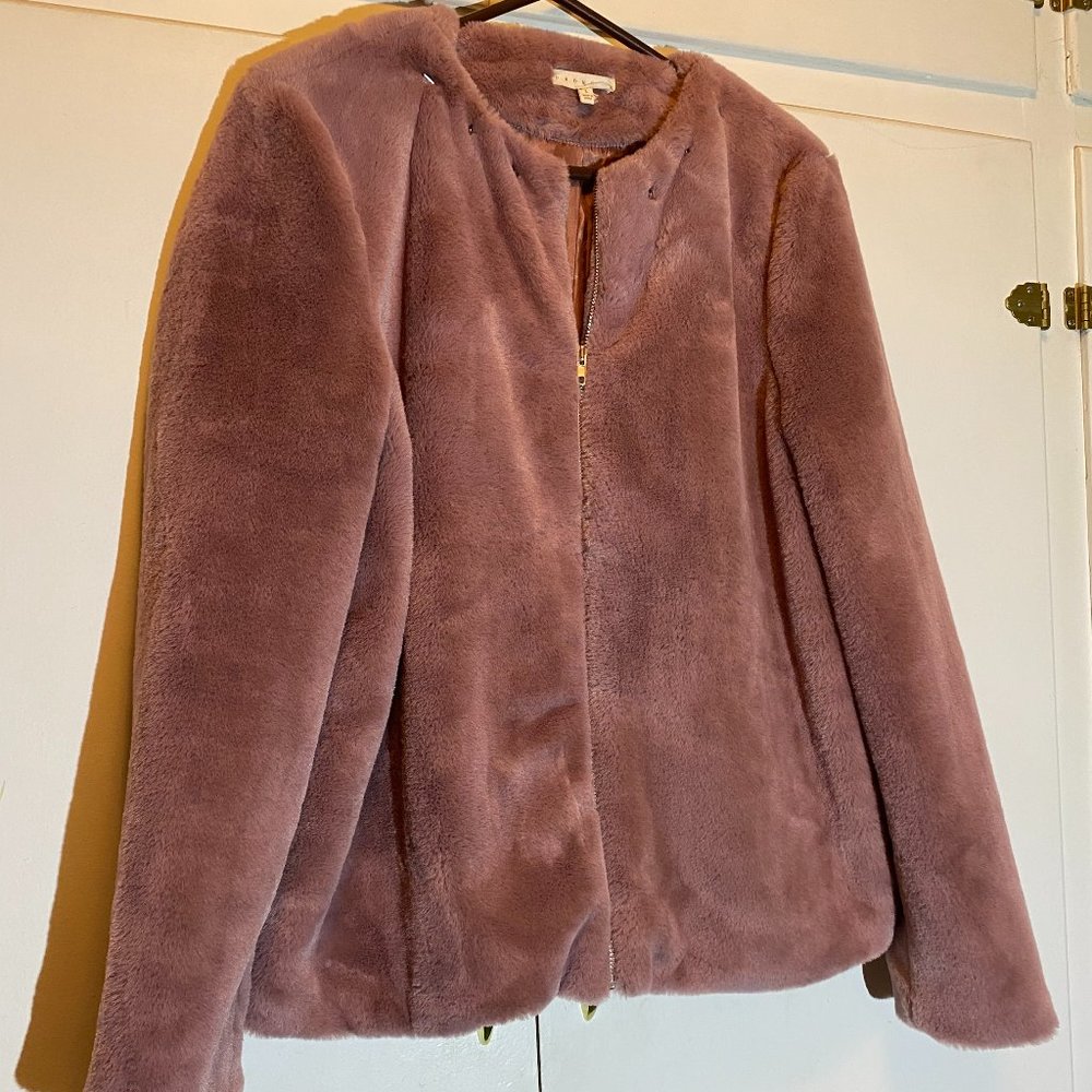 Promesa Studded Teddy Jacket, Mauve, Large - Picture 4 of 13
